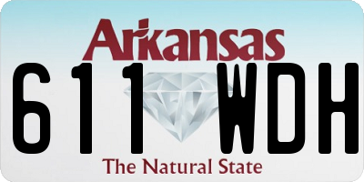 AR license plate 611WDH