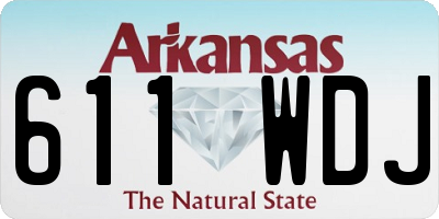 AR license plate 611WDJ