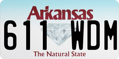 AR license plate 611WDM