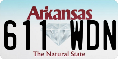 AR license plate 611WDN