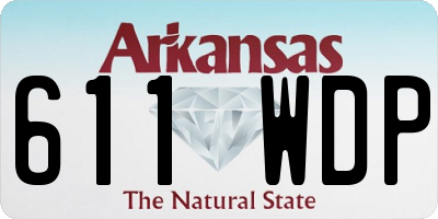 AR license plate 611WDP