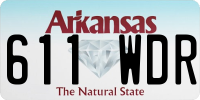 AR license plate 611WDR