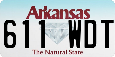 AR license plate 611WDT