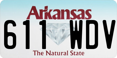 AR license plate 611WDV