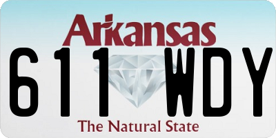 AR license plate 611WDY