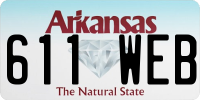 AR license plate 611WEB