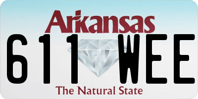 AR license plate 611WEE
