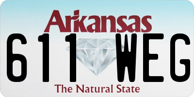 AR license plate 611WEG