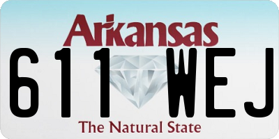 AR license plate 611WEJ
