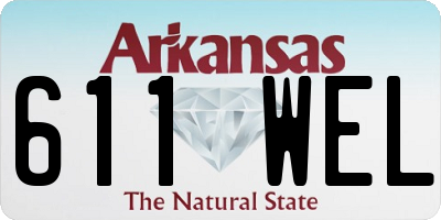 AR license plate 611WEL