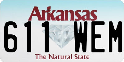 AR license plate 611WEM