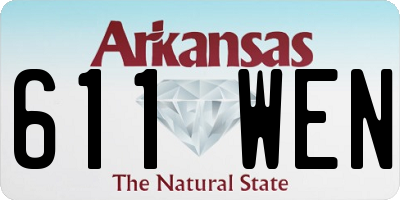 AR license plate 611WEN