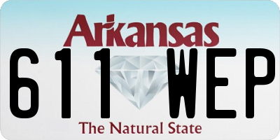 AR license plate 611WEP