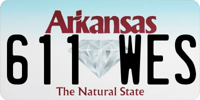 AR license plate 611WES
