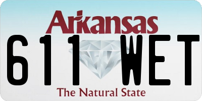 AR license plate 611WET