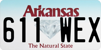 AR license plate 611WEX
