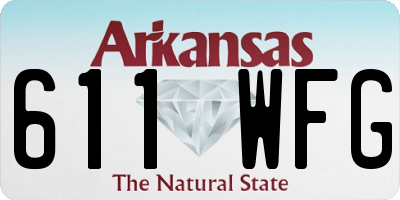 AR license plate 611WFG