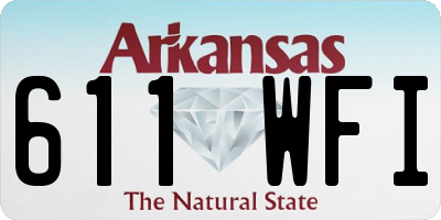 AR license plate 611WFI