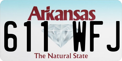 AR license plate 611WFJ