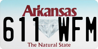 AR license plate 611WFM