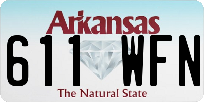 AR license plate 611WFN