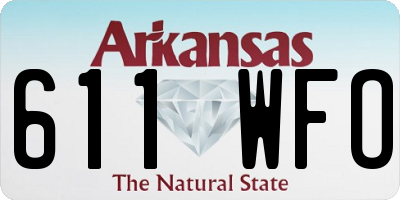 AR license plate 611WFO