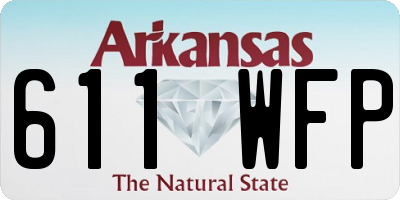 AR license plate 611WFP