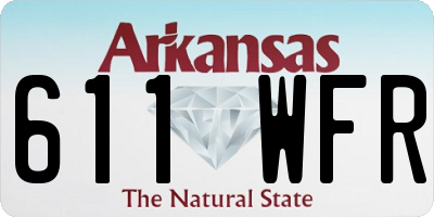 AR license plate 611WFR