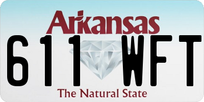AR license plate 611WFT