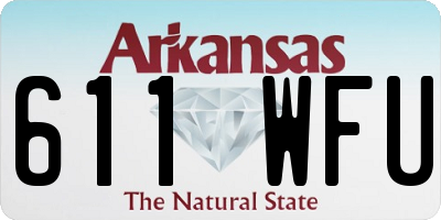 AR license plate 611WFU