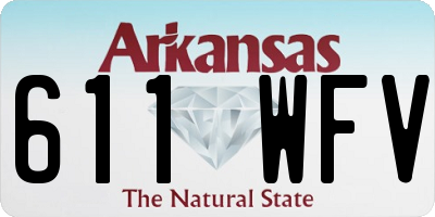 AR license plate 611WFV