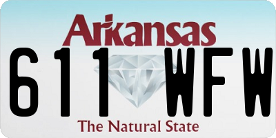 AR license plate 611WFW