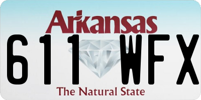 AR license plate 611WFX