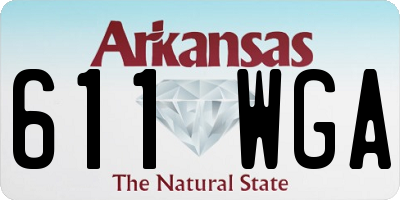 AR license plate 611WGA