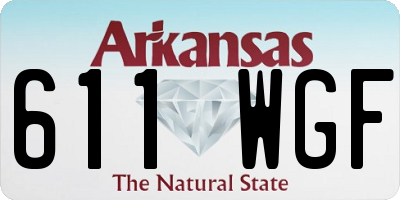 AR license plate 611WGF
