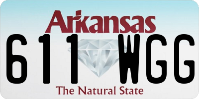 AR license plate 611WGG