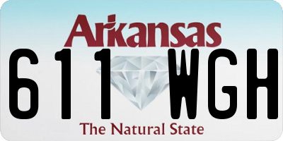 AR license plate 611WGH