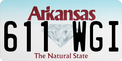AR license plate 611WGI
