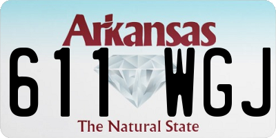 AR license plate 611WGJ