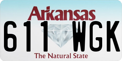 AR license plate 611WGK