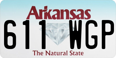 AR license plate 611WGP