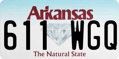 AR license plate 611WGQ