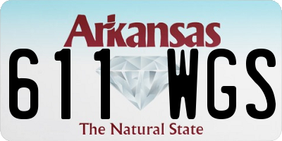 AR license plate 611WGS
