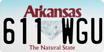 AR license plate 611WGU
