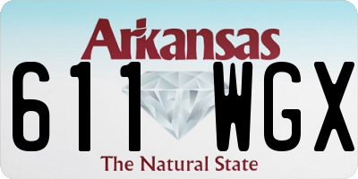 AR license plate 611WGX