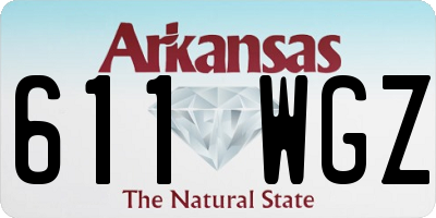AR license plate 611WGZ