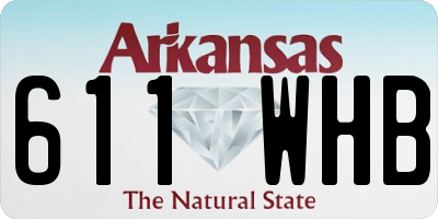 AR license plate 611WHB