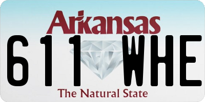 AR license plate 611WHE