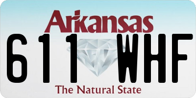 AR license plate 611WHF