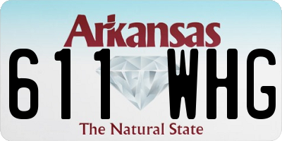 AR license plate 611WHG